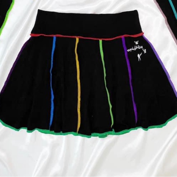 Omighty Rainbow stitch skirt and crop top set - Picture 4 of 11